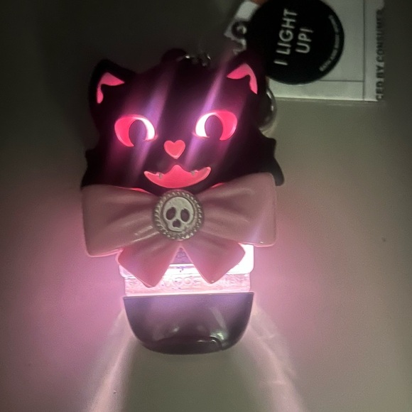 Bath & Body Works Light-Up BLACK CAT PocketBac Holder + Coin Purse + Hand Gel - Picture 5 of 7